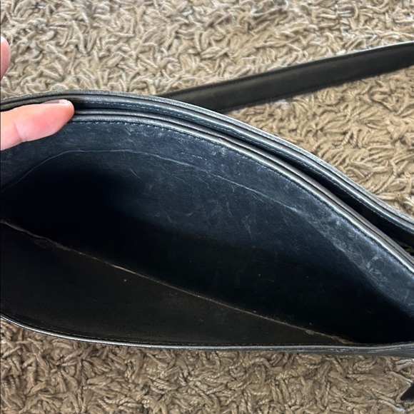 COACH Vintage Classic Black Leather Shoulder Bag / Crossbody Black - Picture 12 of 16